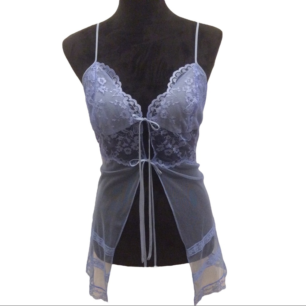 Vintage Victoria’s Secret Silk Chemise Fly Away Slip  chemise Camisole Size Med